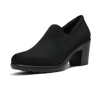 Women's Chunky Low Block Heel Pumps Comfort Oxfords Shoes